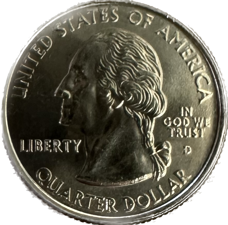 Front side of Idaho state quarter. - Mountainstruck Coin Jewelry