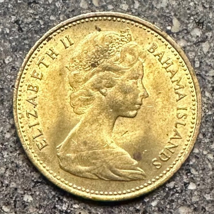 Bahamas 1 Cent Starfish coin front - Mountainstruck Coin Jewelry