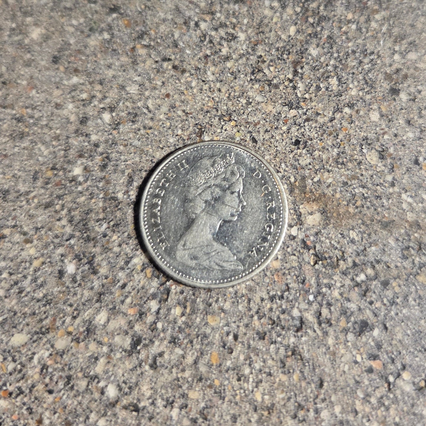 Canadian Nickel Beaver Coin front on a concrete background. - Mountainstruck Coin Jewelry