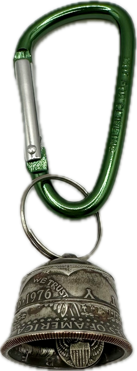 Handmade U.S. Coin Bell Functional Keychain - Mountainstruck Coin Jewelry
