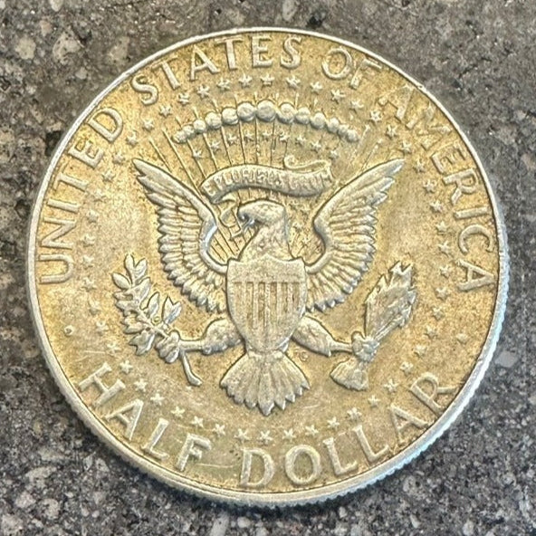 U.S. JFK Half Dollar Silver coin back - Mountainstruck Coin Jewelry