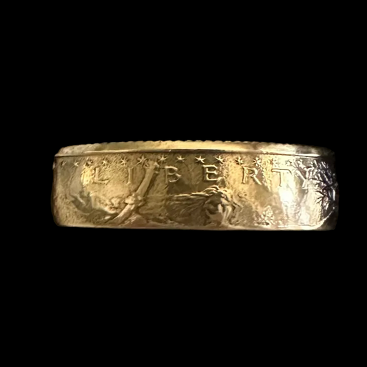 22k Gold U.S. Gold Eagle Coin Ring - Mountainstruck Coin Jewelry