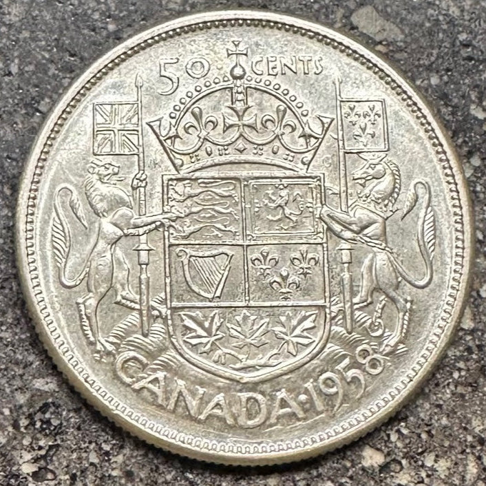 Canada 50 Cents Silver Coin (back) - Mountainstruck Coin Jewelry
