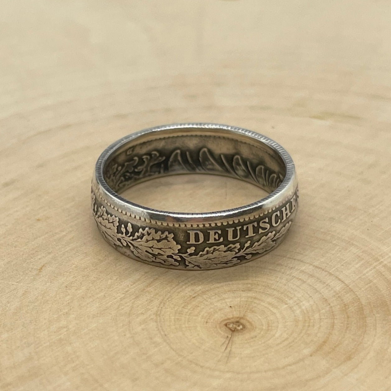 Germany 1 Mark Silver Coin Ring - Mountainstruck Coin Ring