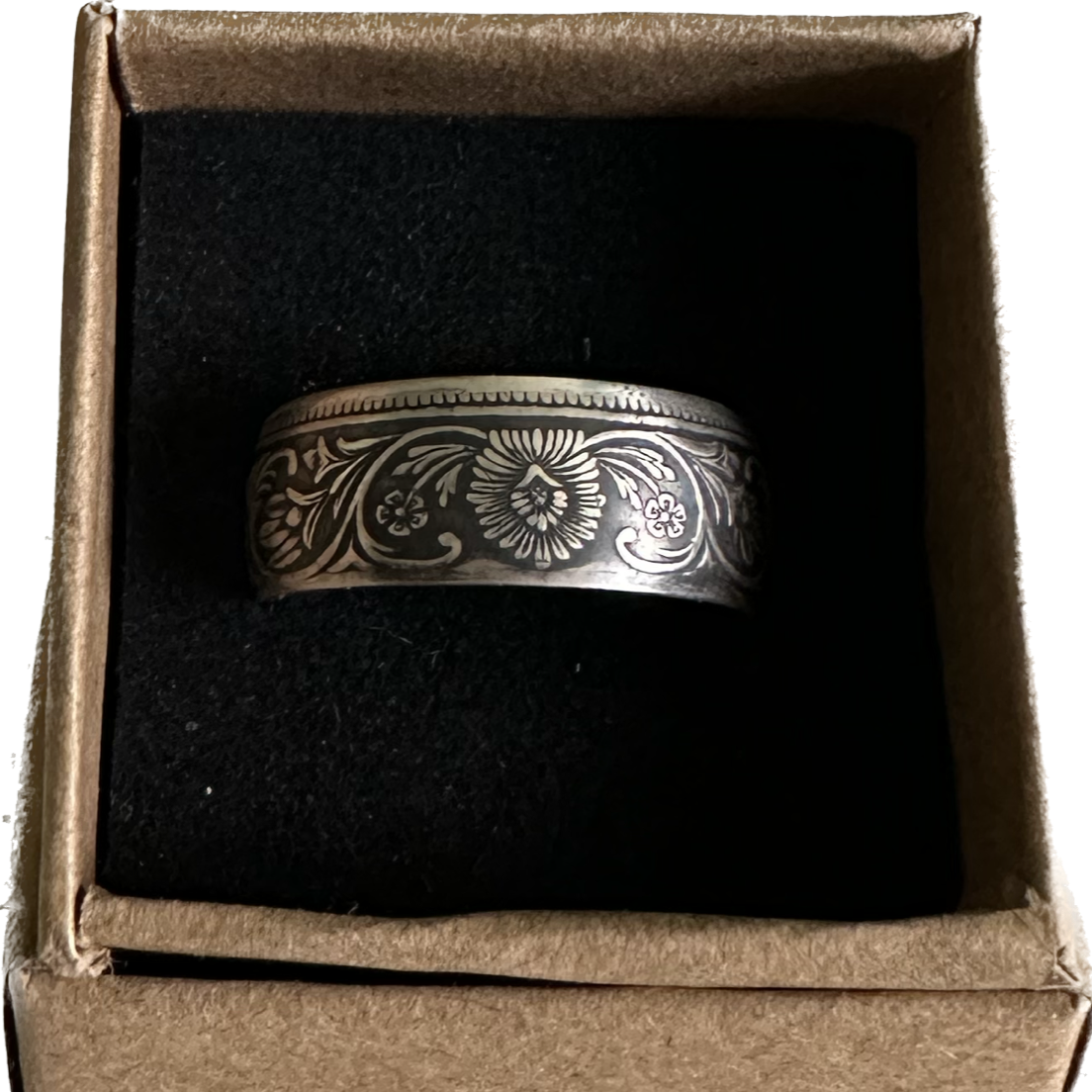 India 1 Rupee Silver Coin Ring (Rare, Victorian) - Mountainstruck Coin Jewelry