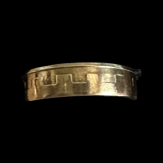 Italy 200 Lire Coin Ring in a brown kraft box on black velvet background. - Mountainstruck Coin Jewelry
