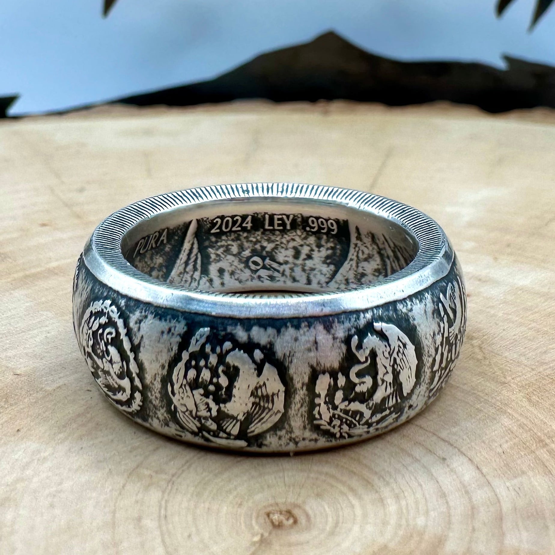 Mexico 1oz Libertad .999 Silver Coin Ring – Mountainstruck Coin