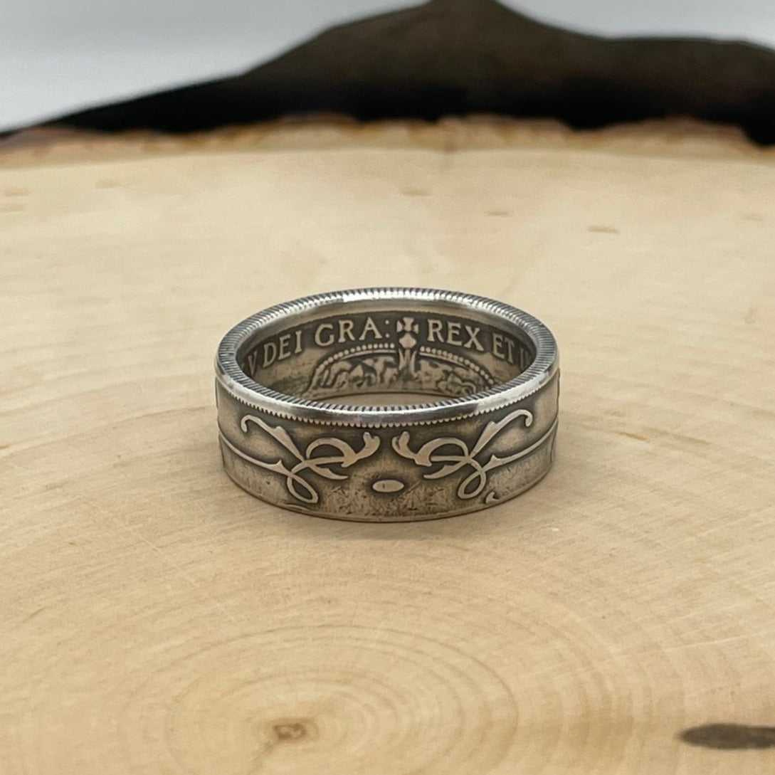Newfoundland 50 Cents Silver Coin Ring - Mountainstruck Coin Jewelry