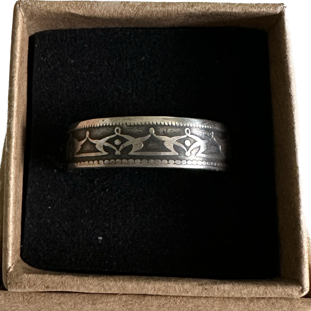 Newfoundland Early 50 Cents Silver Coin Ring - Mountainstruck Coin Jewelry