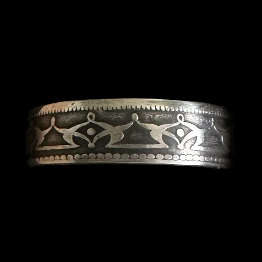 Newfoundland Early 50 Cents Silver Coin Ring - Mountainstruck Coin Jewelry