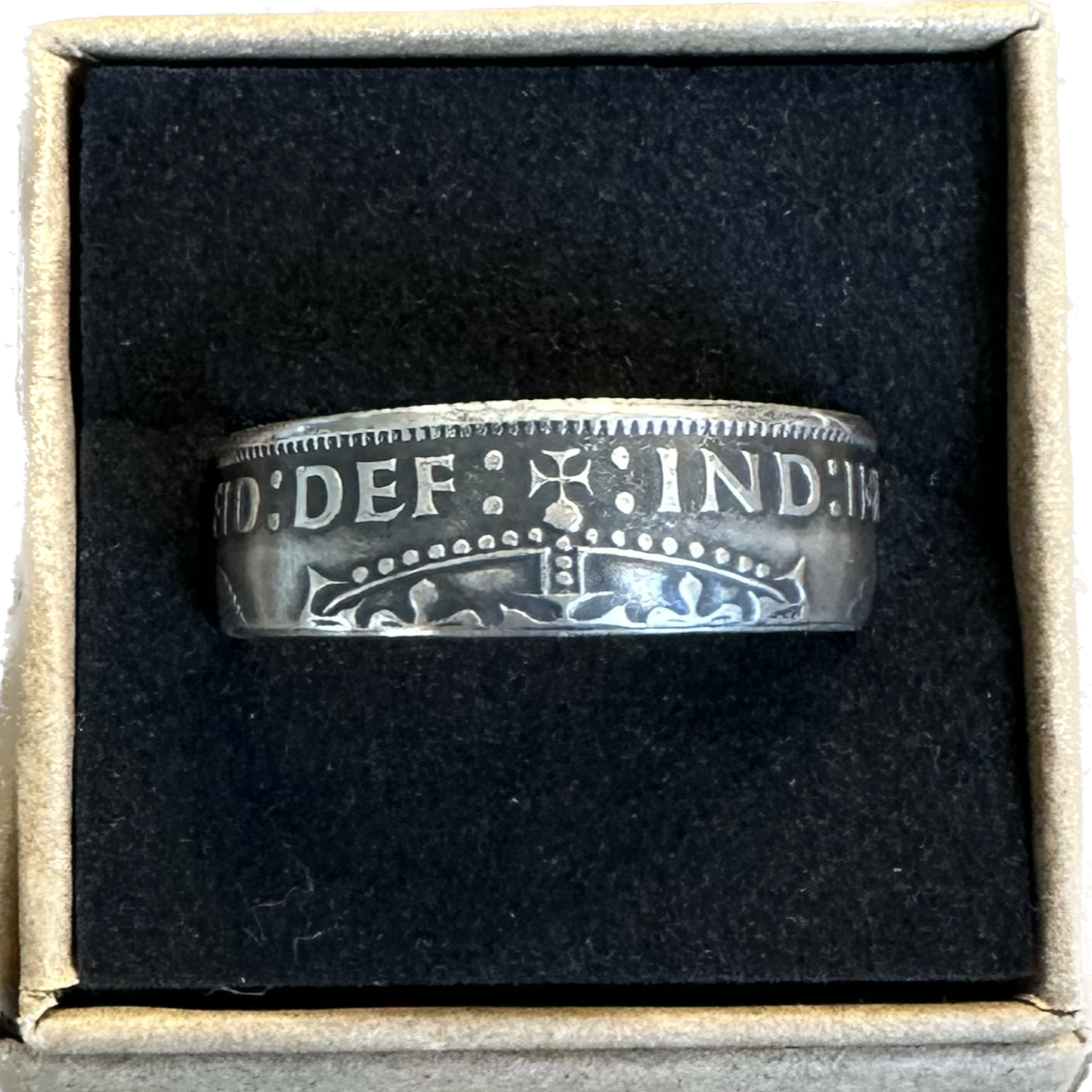 UK Two Shillings Silver Coin Ring - Mountainstruck Coin Jewelry
