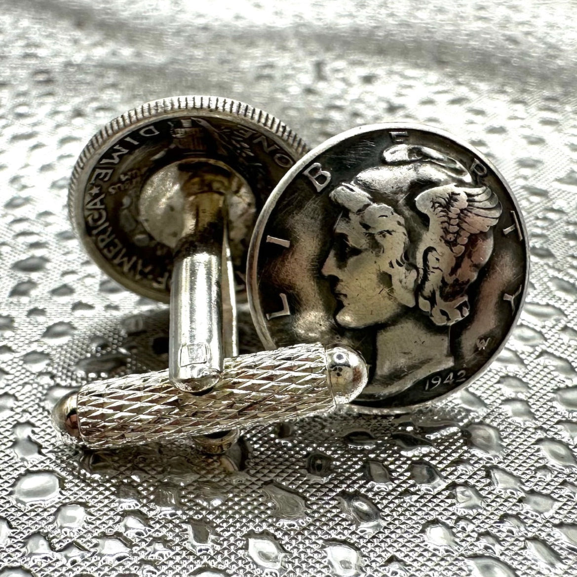 U.S. Mercury Dime Domed Silver Coin Cufflinks - Mountainstruck Coin Jewelry