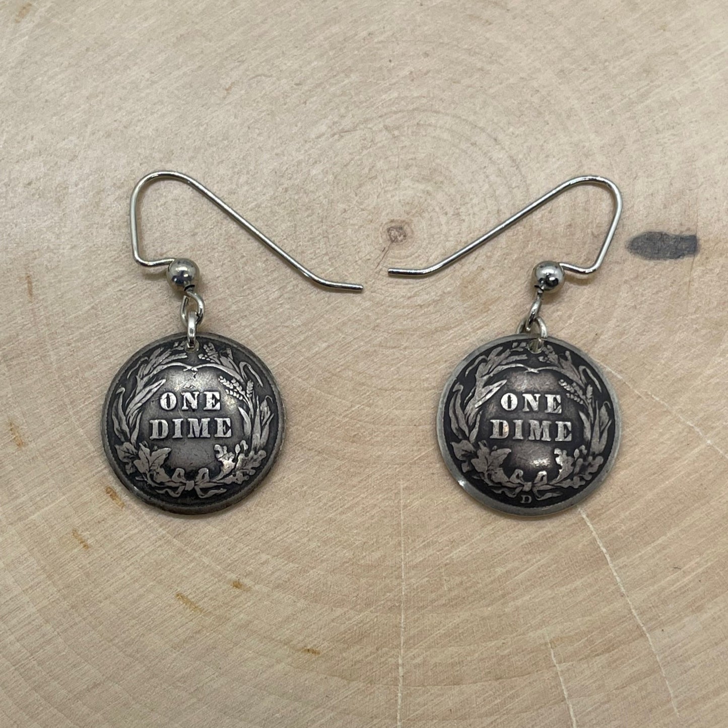 U.S Barber Dime Silver Coin Earrings - Mountainstruck Coin Jewelry