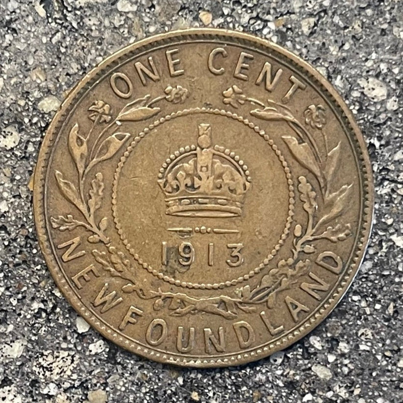 Newfoundland 1 Cent Coin back - Mountainstruck Coin Jewelry