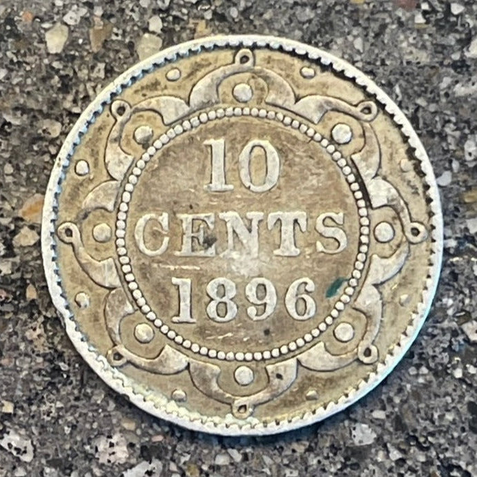 Newfoundland 10 Cents Silver Coin back - Mountainstruck Coin Jewelry