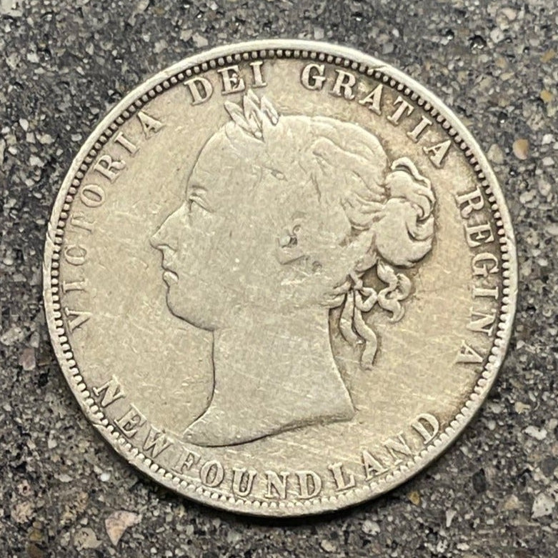 Newfoundland 50 Cents Silver Coin front - Mountainstruck Coin Jewelry