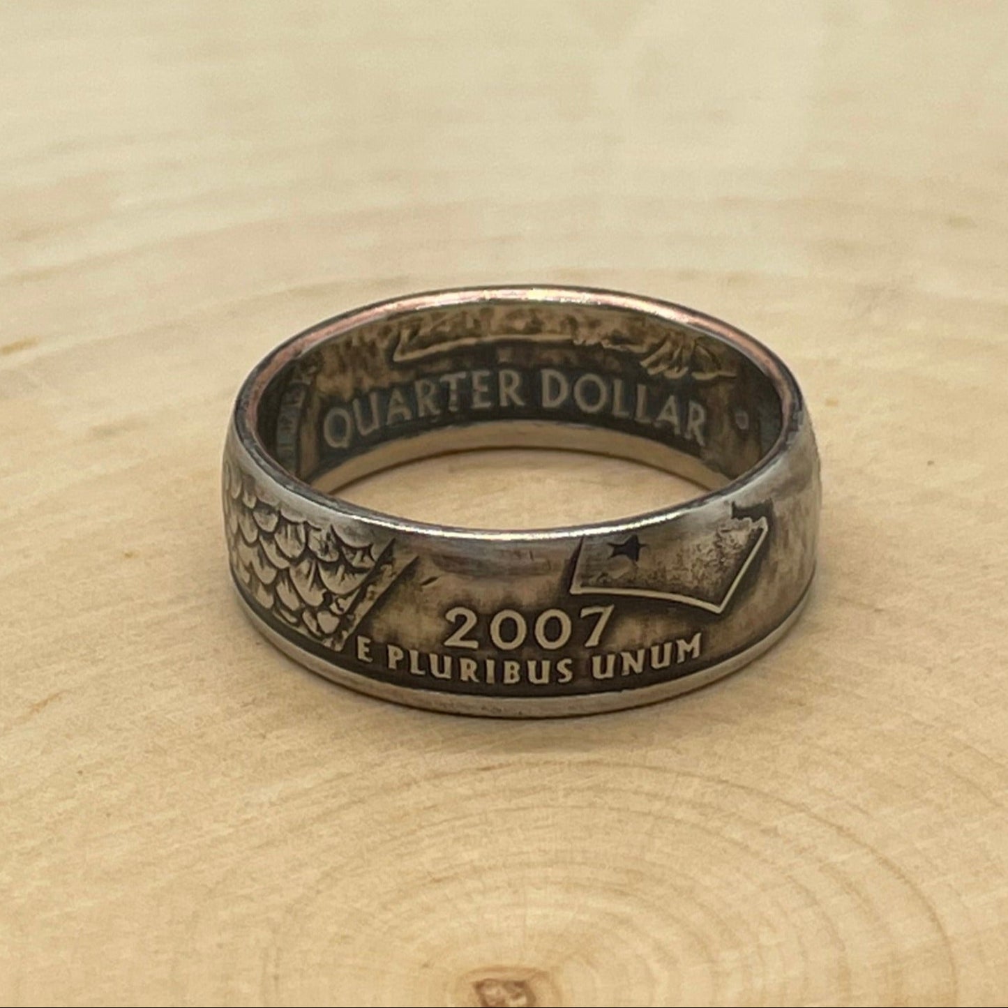U.S. State Quarter Coin Ring featuring Idaho - Mountainstruck Coin Jewelry