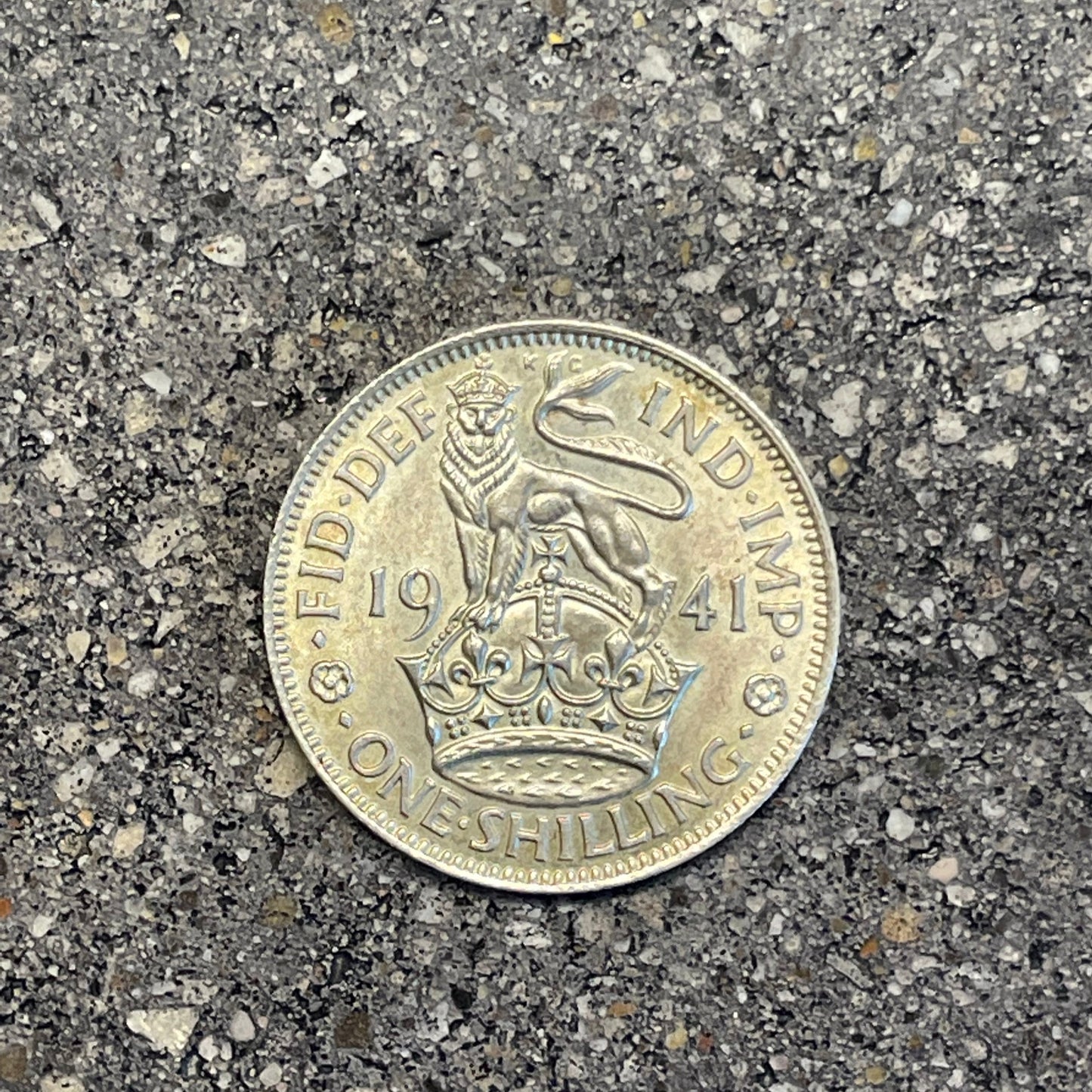 UK One Shilling Silver Coin back - Mountainstruck Coin Jewelry