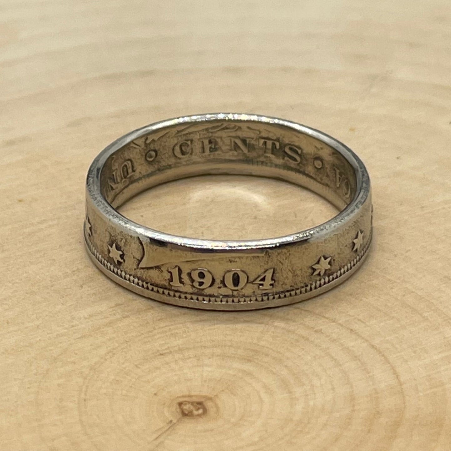"V" Nickel Coin Ring - Mountainstruck Coin Jewelry
