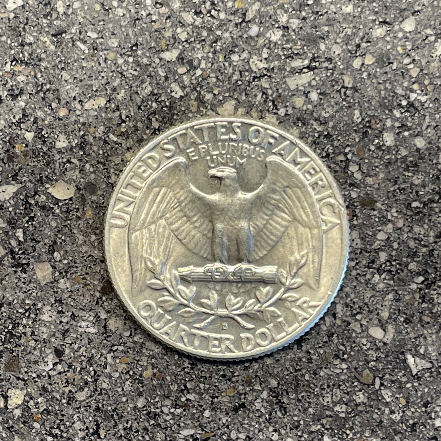 Washington Silver Quarter Coin back - Mountainstruck Coin Jewelry