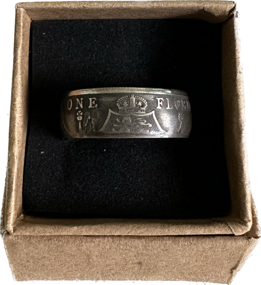 UK One Florin Silver Ring