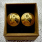 24k Gold Plate U.S. Wheat Penny Coin Cufflinks