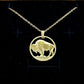 U.S. Buffalo Nickel Hand Cut Coin Necklace (Back)