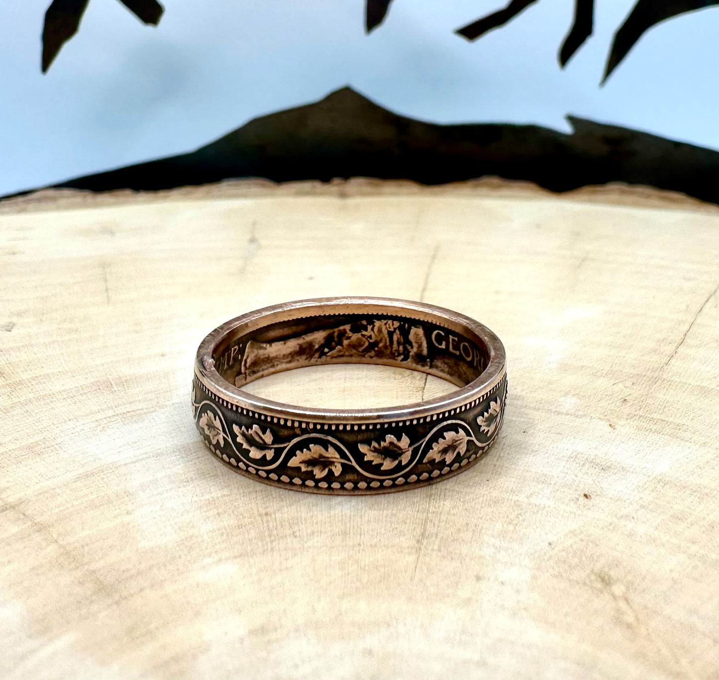 Canada Large Cent Leaf Coin Ring