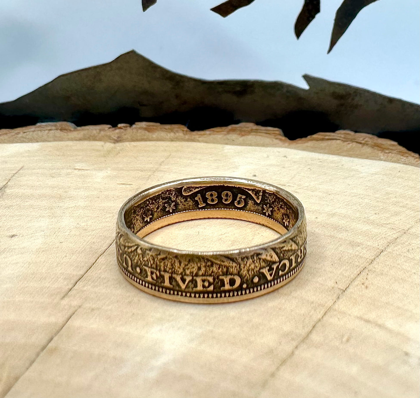 22k U.S. Gold Half Eagle $5 Coin Ring