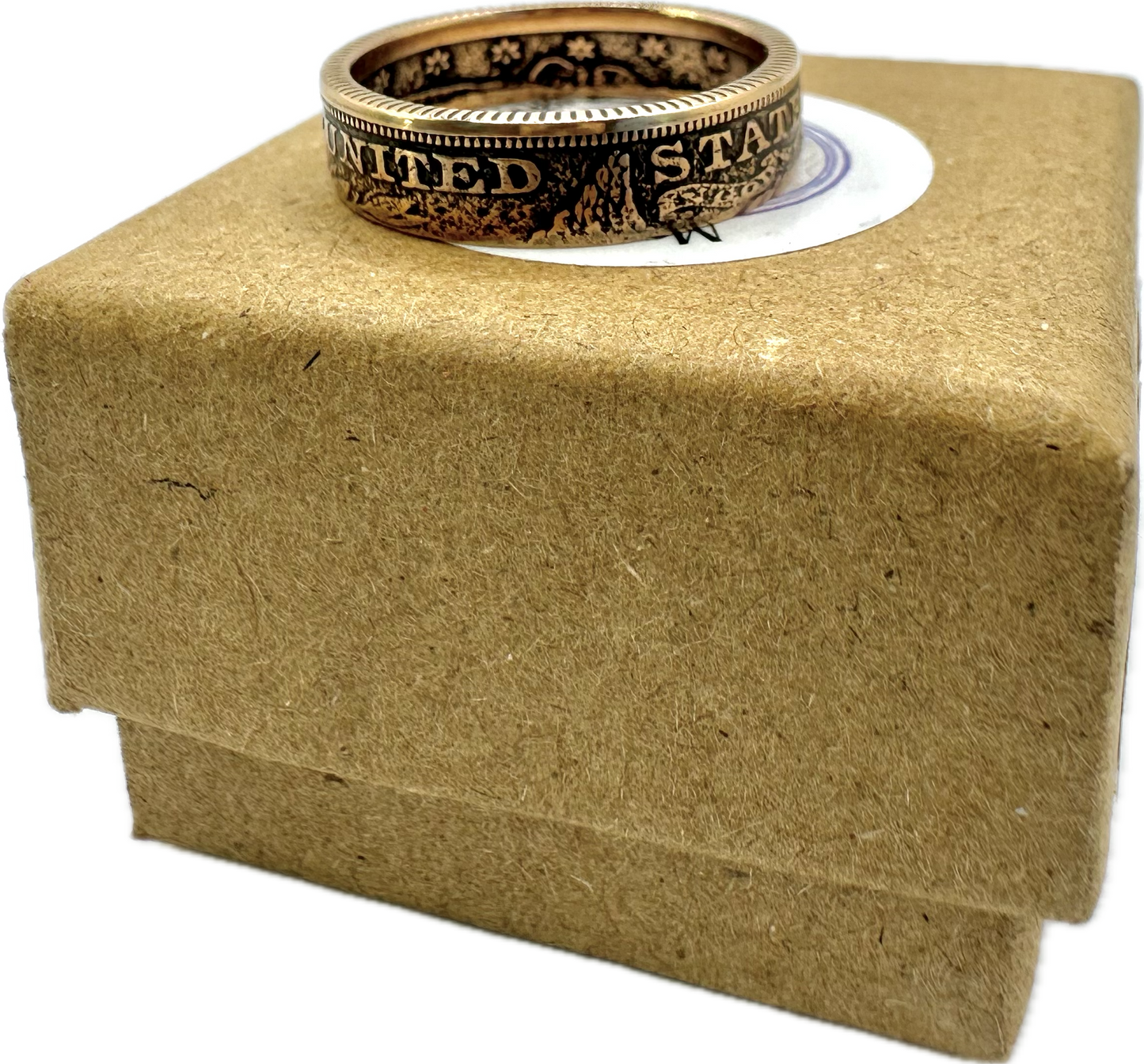 22k U.S. Gold Half Eagle $5 Coin Ring - Mountainstruck Coin Jewelry