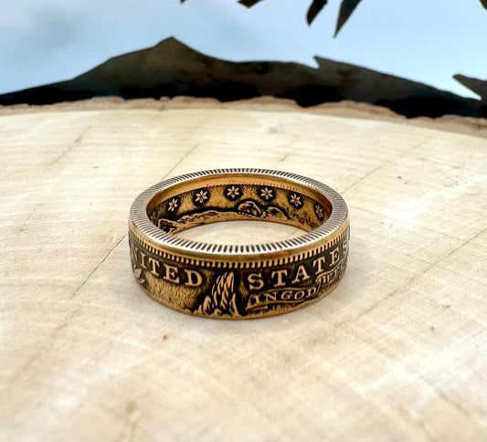 22k U.S. Gold Eagle $10 Coin Ring - Mountainstruck Coin Jewelry