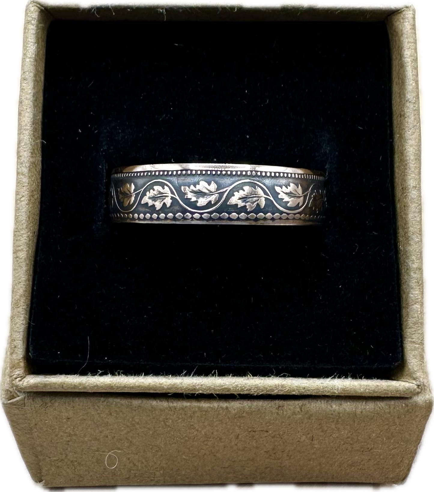 Canada Large Cent Leaf Coin Ring