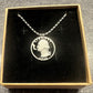 Smoking GW Silver Quarter Necklace