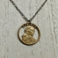 Sacagawea One Dollar Cut-out Necklace