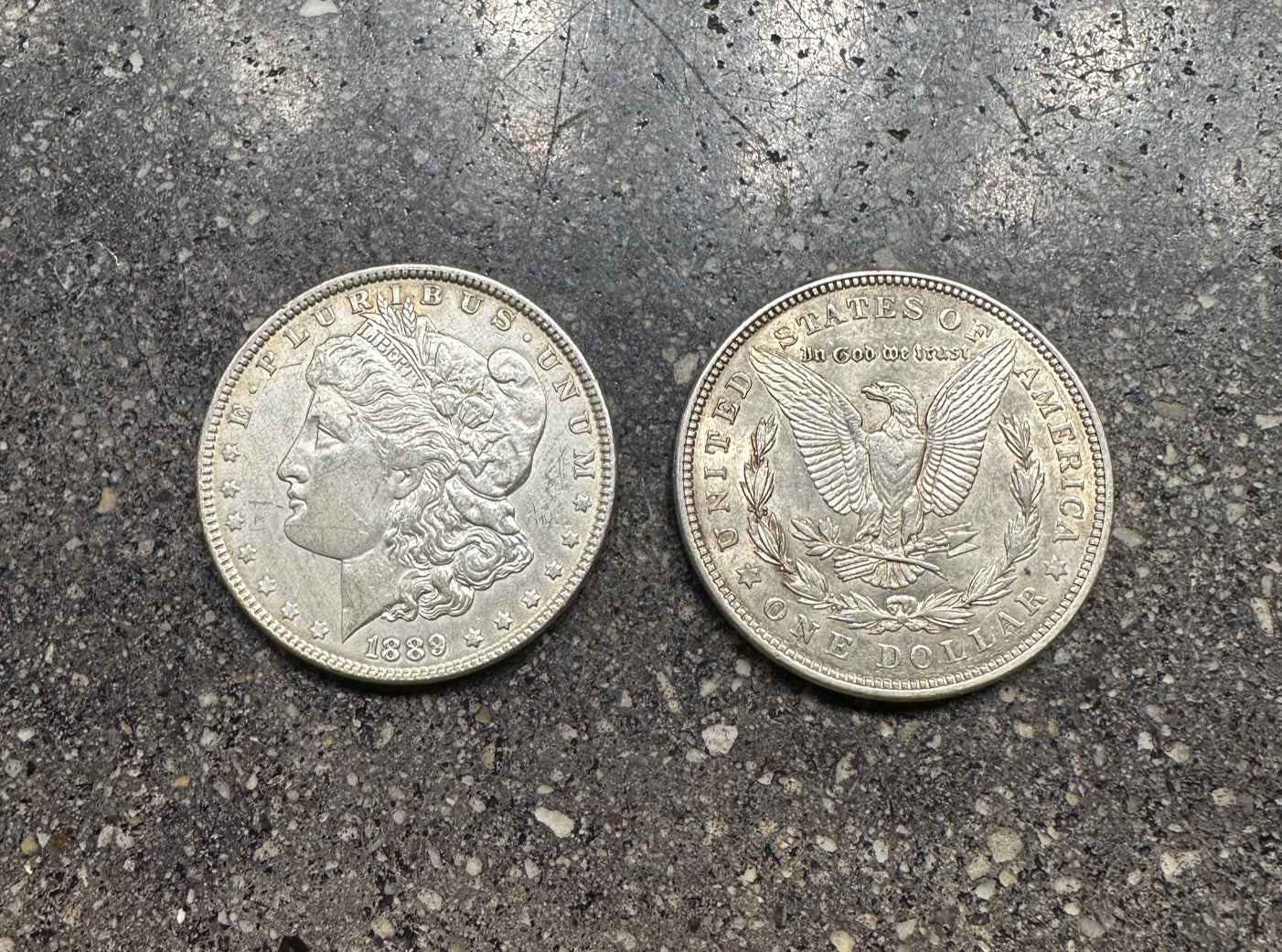 U.S. Morgan Silver Dollar Bolo Tie (front)