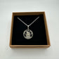 UK Silver Cut One Shilling Coin Necklace Jewelry