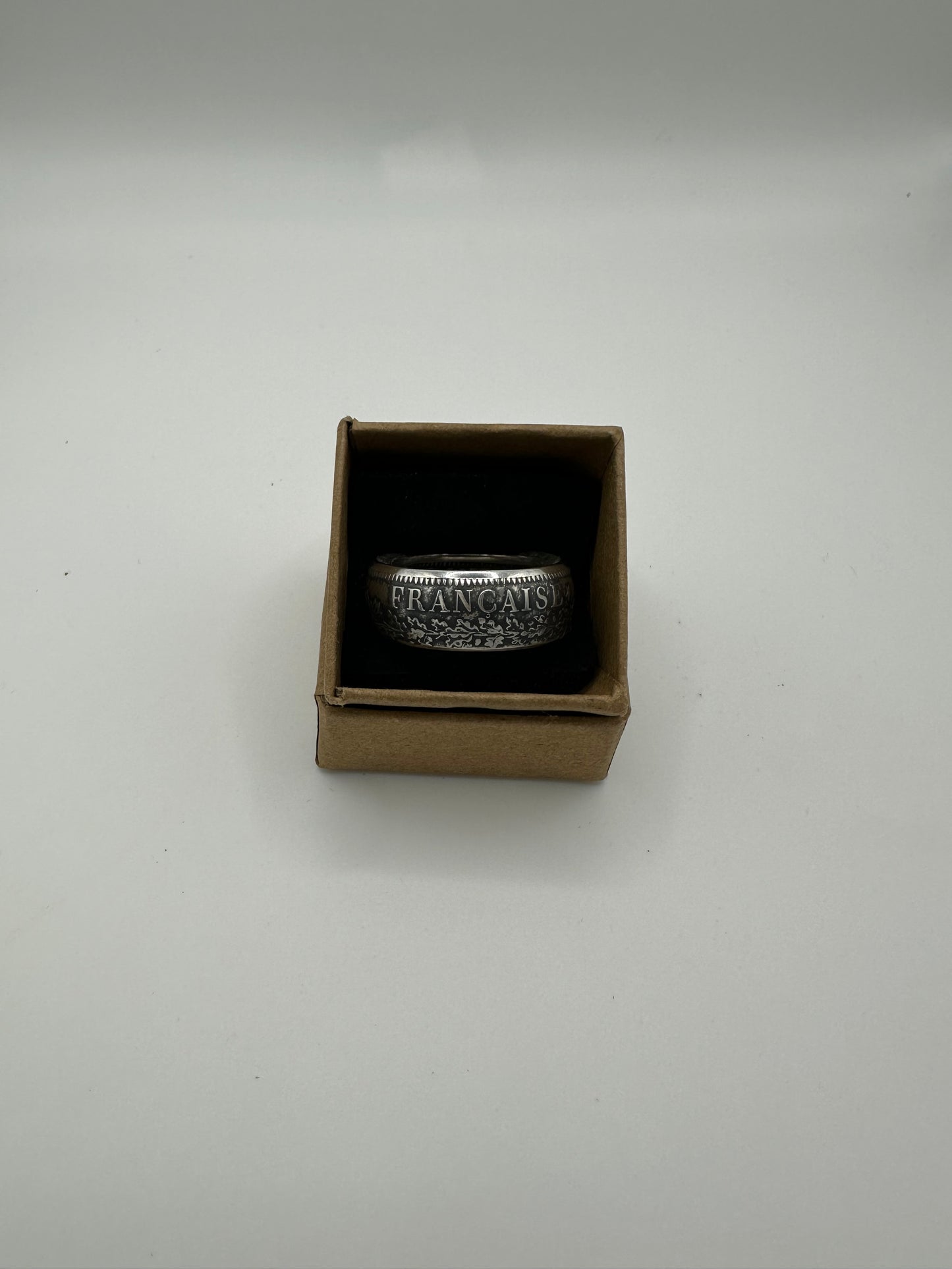 France Silver 10 Francs Coin Ring Jewelry