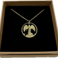 Guardian Angel Cut Token Coin Necklace Jewelry