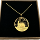 Nation of Immigrants Cut Half Dollar Coin Necklace Jewelry 24k Plate