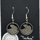 Tuatara Cut New Zealand 5 Cents Coin Earrings Jewelry