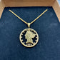 U.S. 22k Gold Half Eagle $5 Cut Coin Necklace