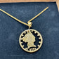 U.S. 22k Gold Half Eagle $5 Cut Coin Necklace