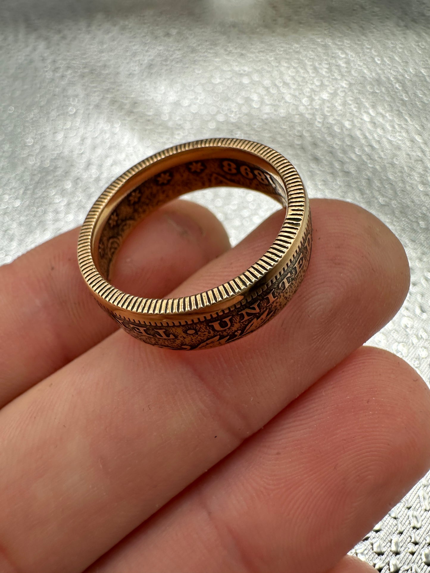 U.S. Solid Gold Eagle $10 Coin Ring