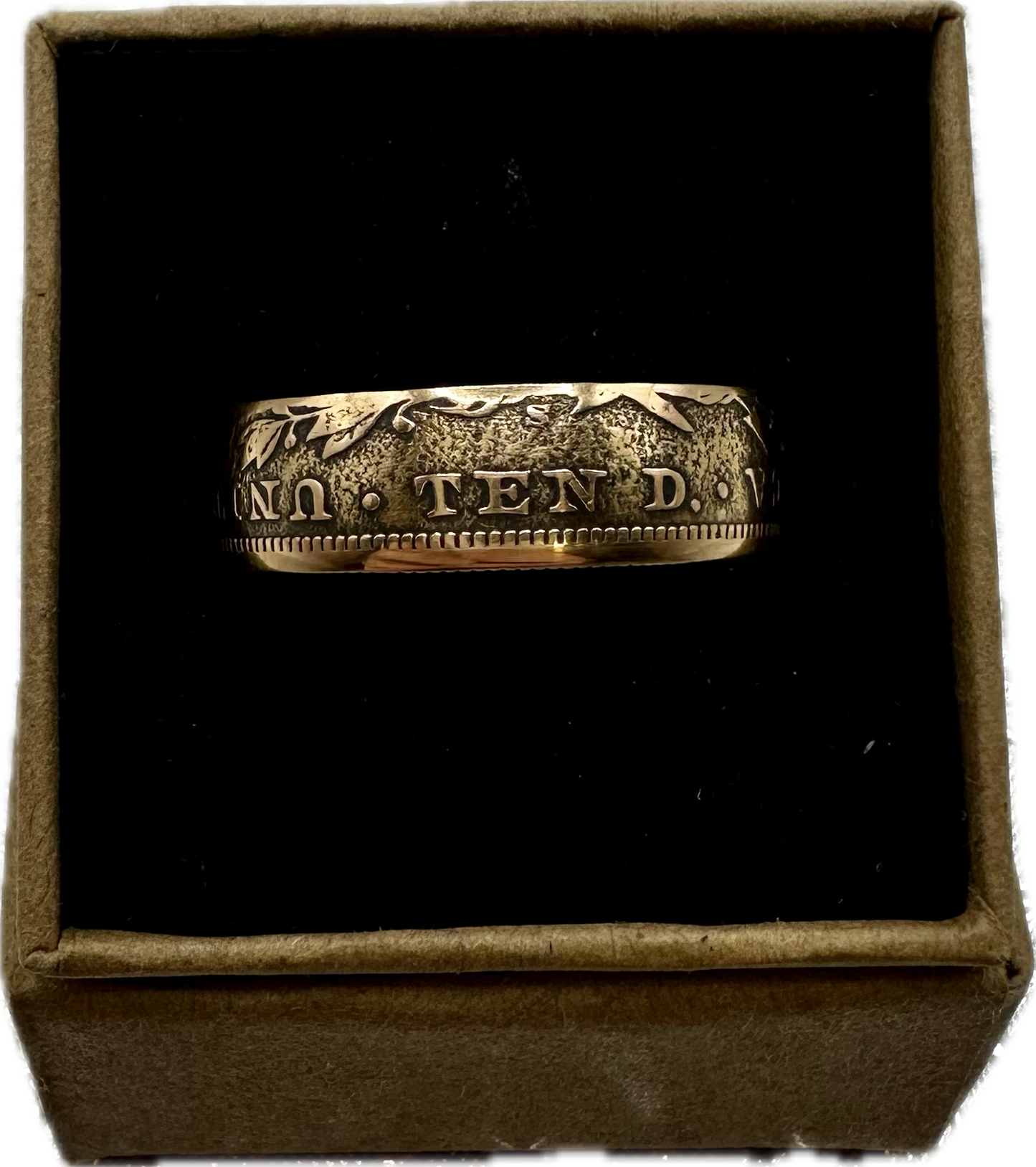 U.S. Solid Gold Eagle $10 Coin Ring