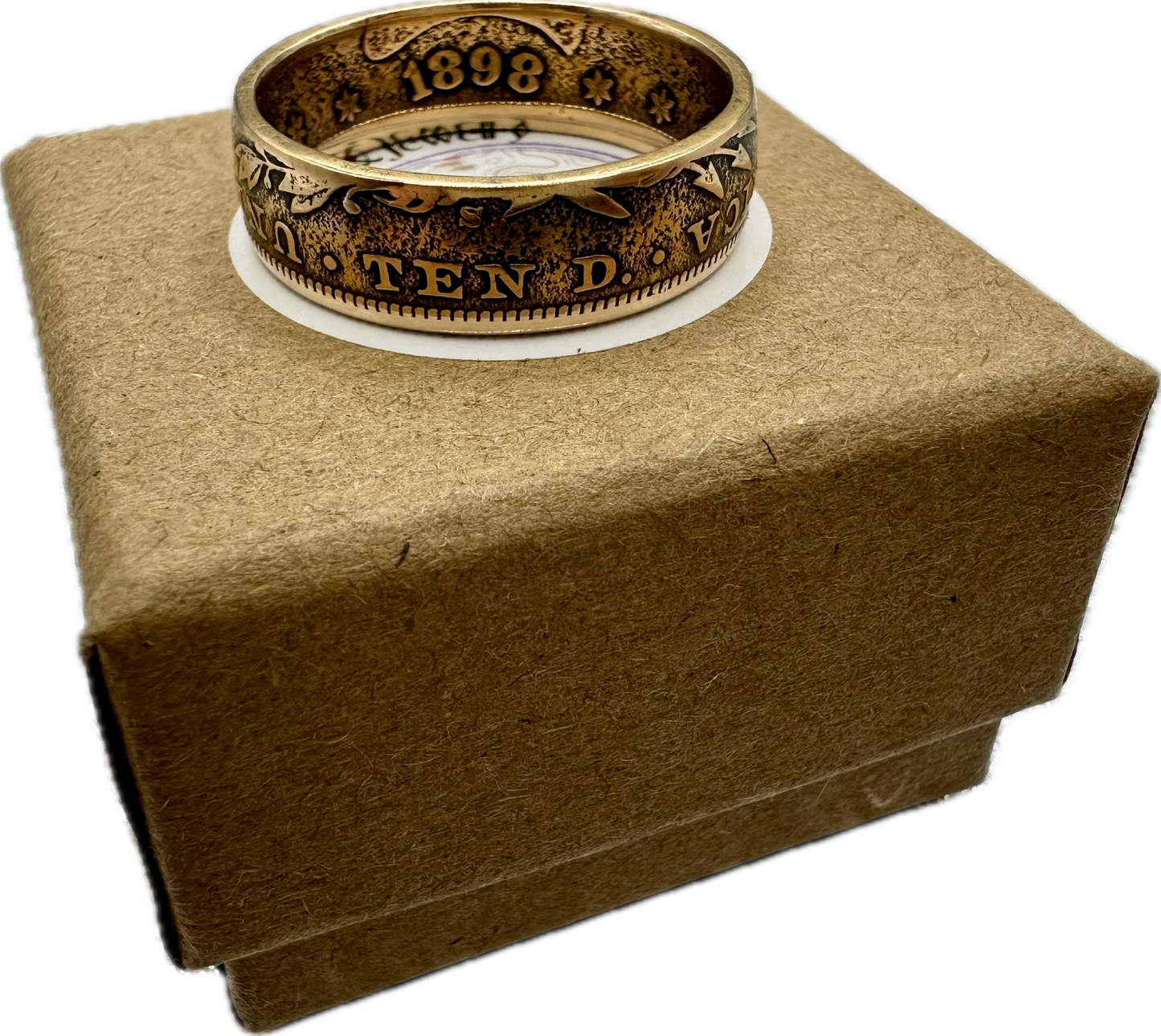 U.S. Solid Gold Eagle $10 Coin Ring