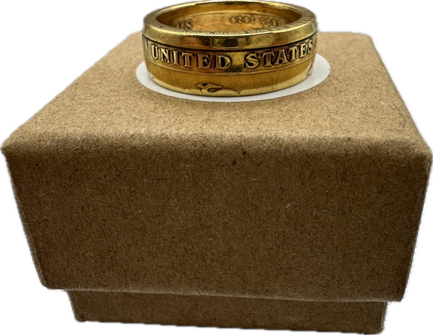 Gold U.S. Presidential Dollar Coin Ring