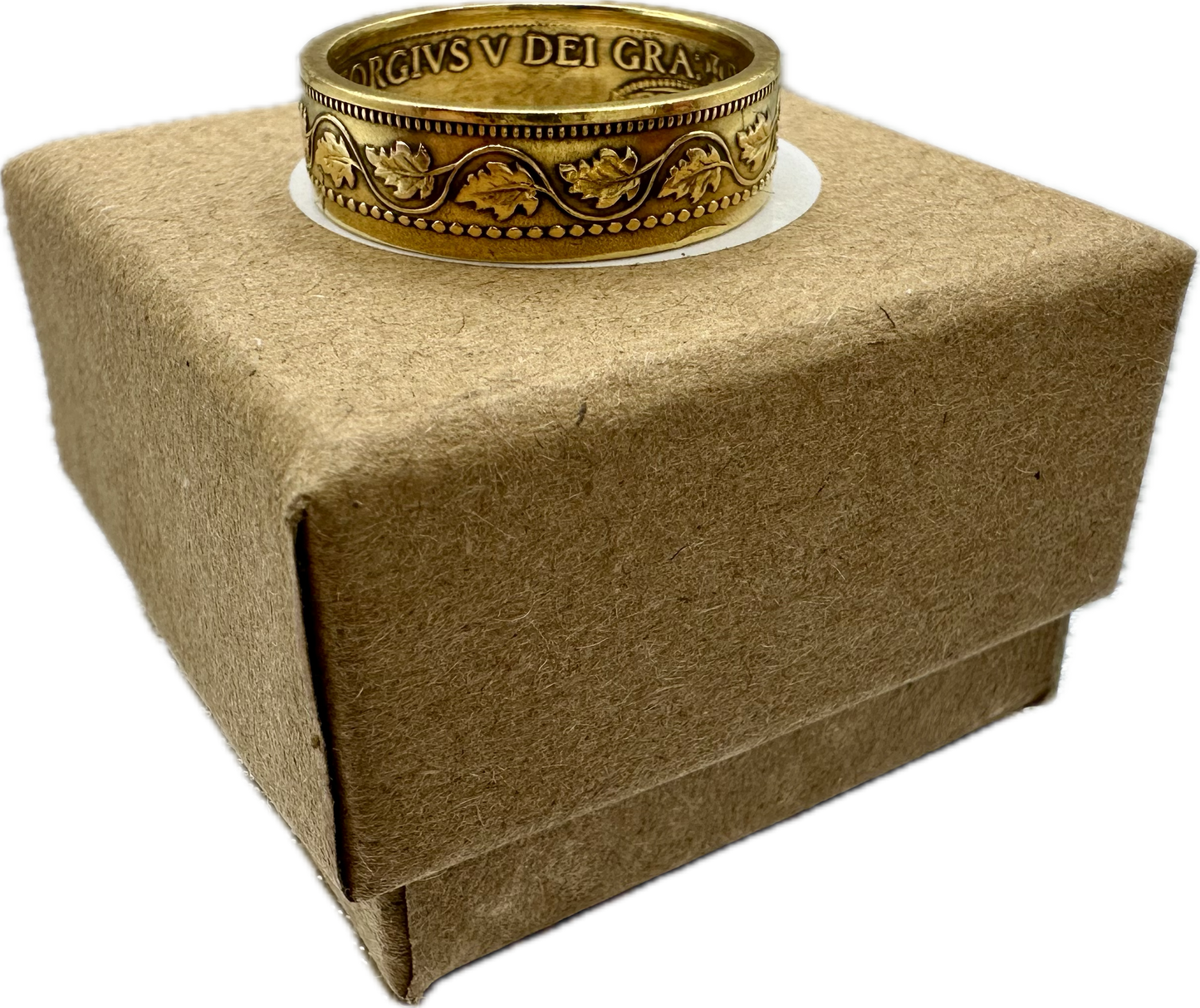 Gold Canada Large Cent Coin Ring