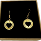 Heart Wheat Penny Hand Cut Coin Earrings Copper or Gold