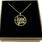 Token of My Love Series: “Love You” Hand Cut Gold Token Necklace