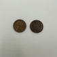 Heart Wheat Penny Hand Cut Coin Earrings Copper or Gold